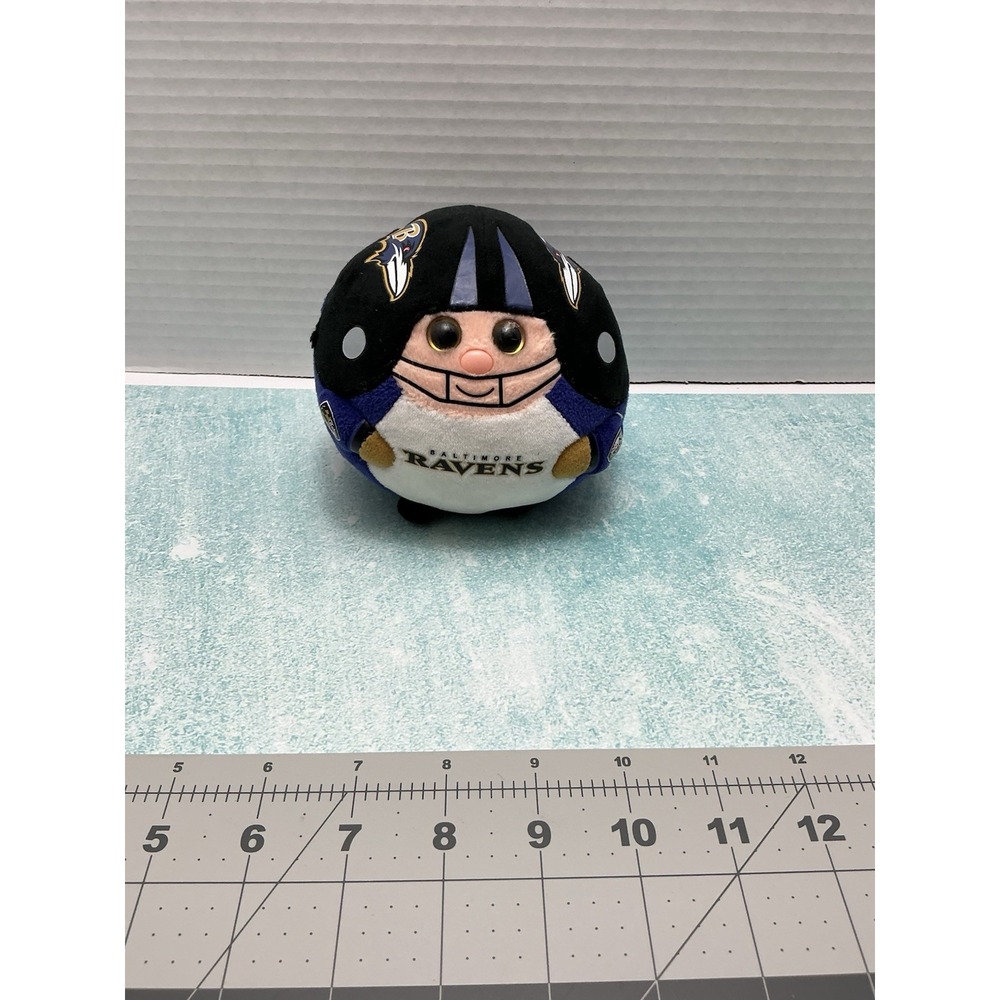 Retired TY Beanie Ballz BALTIMORE RAVENS NFL Football Plush Toy - Picture 7 of 12